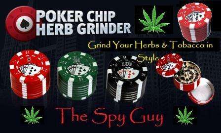 Grinder Poker Casino Chip Herb Tobacco Leaf Grinder for Superior Smoking