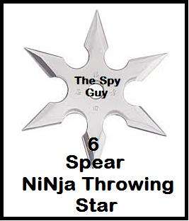 6 Spear NiNja Throwing Star