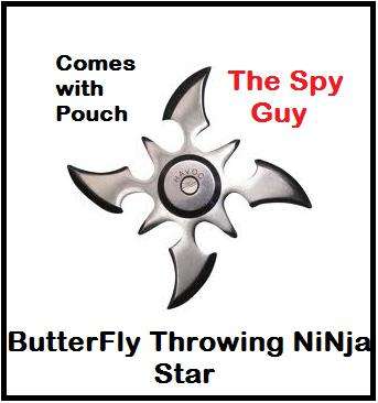 Butter Fly Ninja Throwing Star SHARP Solid Steel Weaponry