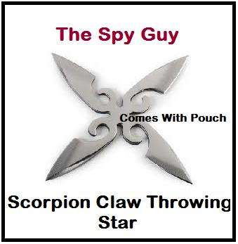 Scorpion Claw Ninja Throwing Star SHARP Weaponry All Steel Made