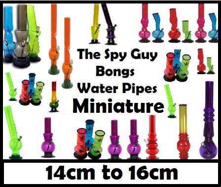 Bong 1x Miniature Around 14cm to 16cm Water Pipe Smoking Assorted Pipes