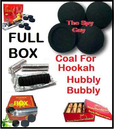 Charcoal FULL BOX for Hubbly Bubbly Contains Around 80 Coal Tablets