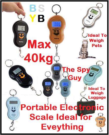 Scale 1x 40kg Portable Electronic Ideal for Luggage Pets Airports Fishing Bags