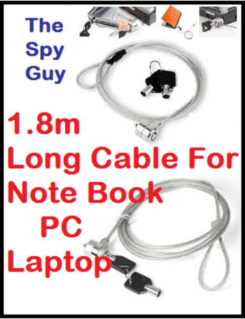 Cable Lock for laptop Note book and Desktop PC 1.8cm with keg or Code lock Protecting Your Asset