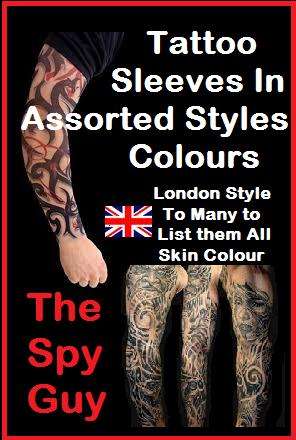 Tattoo 1x Sleeve in Assorted Design & Colours Real Looking Single Sleeve UK London Looking Designs