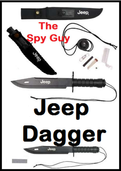 Jeep Dagger Hunting Blade Saber Knife 38cm with Sheath and Stone Fix Blade Low Carbon