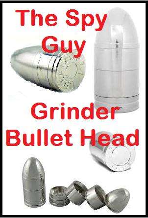 Grinder Bullet Head Stands around 7.5cm Grind and Store Herb Tobacco