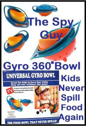 Gyro Bowl The kids Food Bowl that Never Spills 360 degree Bowl for All Babies and Young Children
