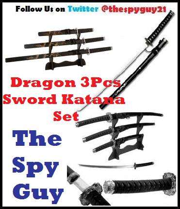 Dragon Samurai 3 Piece Set Display Swords