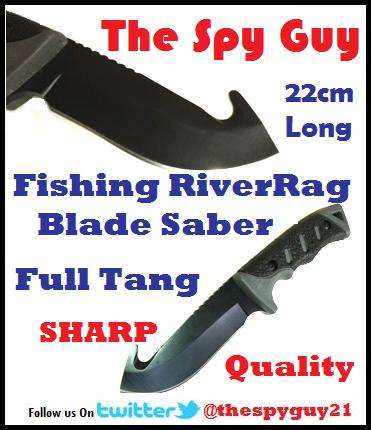 Fishing River Rag Saber Fixed Blade Full Tang Hunting Knife