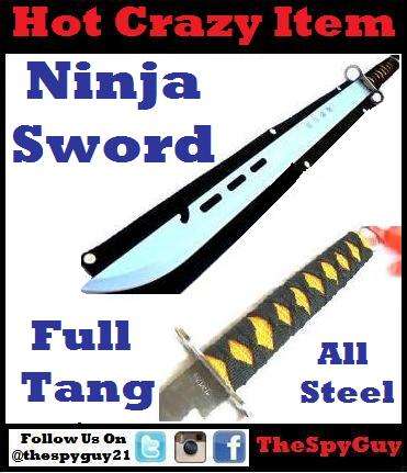 Single Ninja Sword comes with Sheath Fix Full Tang Steel Blade a Real BARGAIN STARTING at R1.00
