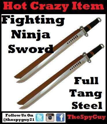 Fighting Japanese Ninja Sword 72cm Full Tang Steel Blade with Sheath BARGAIN STARTING at R1.00