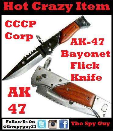 AK-47 Precision Flick Knife USA Bayonet Military Pocket Knife