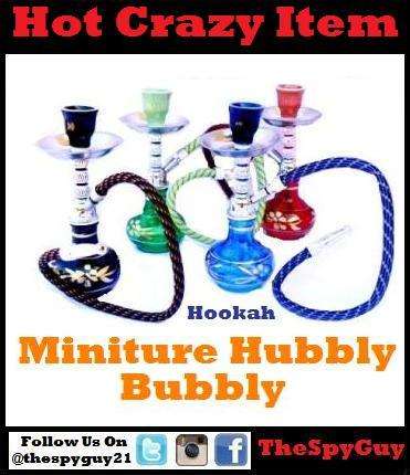 Hubbly Bubbly Miniature 1 Pipe Hookah in Assorted Colour and Style x1 on Offer Only