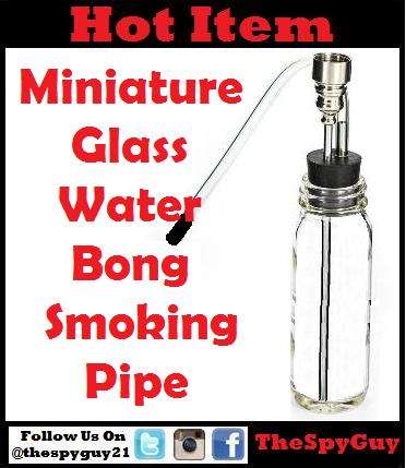 Glass Water Smoking Bong Pipe Miniature Glass Bong Water Pipe