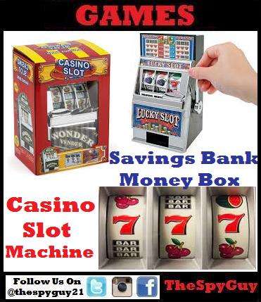 Casino Slot Money Box Savings Bank Machine Uses 98% World Coins Realistic Game Play