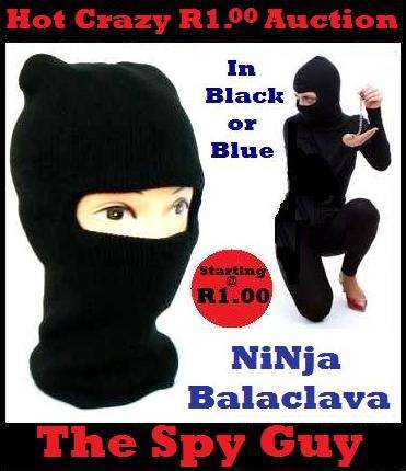 Ninja Balaclava for Cold Winter Days for Bikers Farmers Outdoor Contractors in Black or Blue
