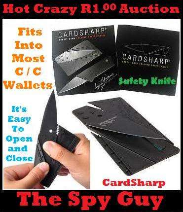 Credit Card Folding Safety Knife CardSharp Fits into Wallet Card Slot Ideal Carry Tool