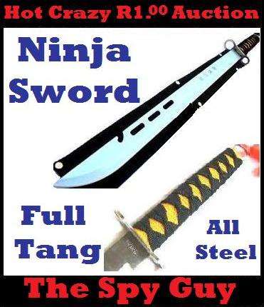 Single Ninja Sword comes with Sheath Fix Full Tang Low Carbon Steel Blade