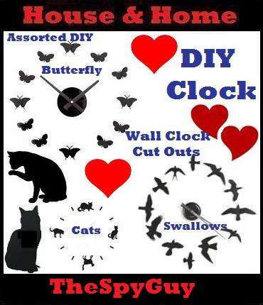 DIY 1x Wall Clock Sponge & Colour it Your Way Variant Styles Available on Request