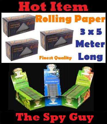 Rolling Paper 3 x 5m Rolls Your Own Smoking Paper for Herbs and Tobacco