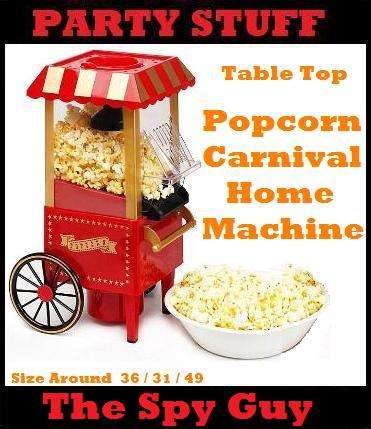 Popcorn Carnival Table Top Machine Great for Children Parties Fun for Kids Birthdays