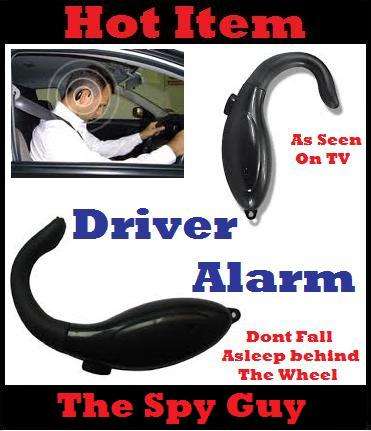 Driver Alarm Warns to Pay Attention to the Road Prevents Falling Asleep at the Wheel