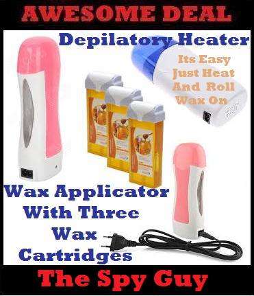 Wax Applicator Depilatory Heater Easy Waxing Heat & Wax COMES with 2 Wax Cartridges