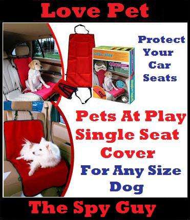 Pets at Play Single Seat Cover Blanket Protection for Car Seats Against Dirt Scratches Pet Hair