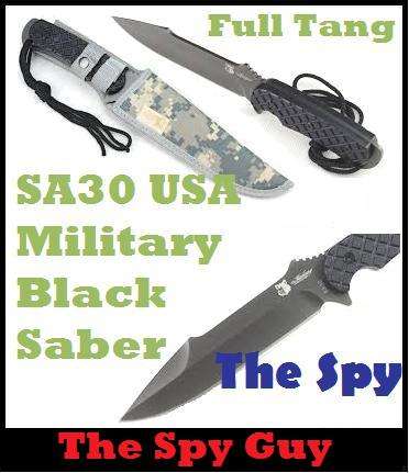 SA30 USA Military Black Ops Saber with Sheath Fix Blade Army Camo Style
