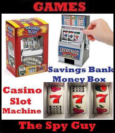 Casino Slot Money Box Savings Bank Machine Uses 98% World Coins Realistic Game Play