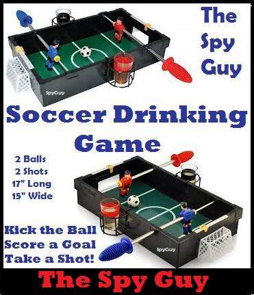 Soccer Drinking Booze Ball Game Kick Score Shot Party Fun