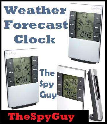 Weather Forecast Station With Clock & Predict Rain Thunder & Other Climate Conditions