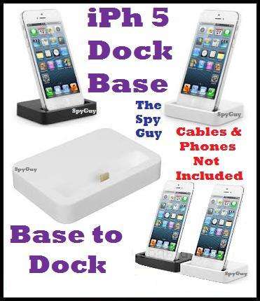 iPh 5 Dock Base only for iPhone Docking Unit for Your Phone Cables Not Included
