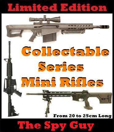 Rifles Mini Collectable Scale Series Metal and Steel Automatic Guns 20 to 25cm Long Large Range