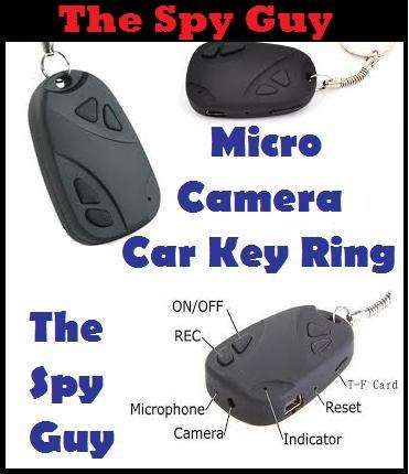 Micro Camera Car or Home Key Ring Recorder Ideal Carry around Anywhere Action Surveillance