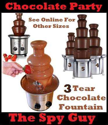 Chocolate Fountain Mouth Watering Fun for Any Occasion 3 Tear Flowing Stainless Steel Fountain Party