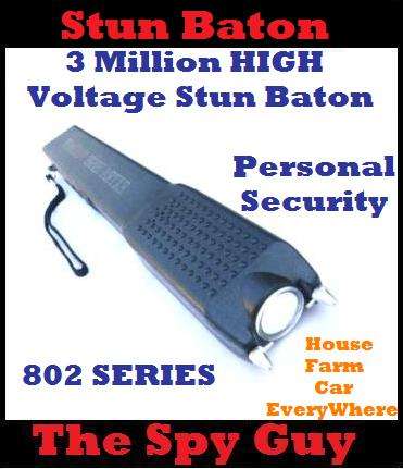 802 SERIES 3 Million HIGH Voltage Stun Baton Personal Security for House Car Guards Police