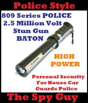 809 Series POLICE 2.5 Million Volt Stun Gun BATON Personal Security For House Car Guards Police