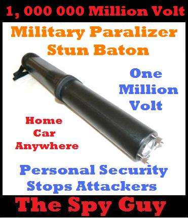 BATON 1, 000 000 Million Volt Military Paralizer stun baton Personal Security Stops Attackers