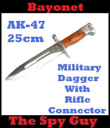 Bayonet AK47 25cm  LIMITED STOCK Fix Steel Blade Military Rifle Dagger