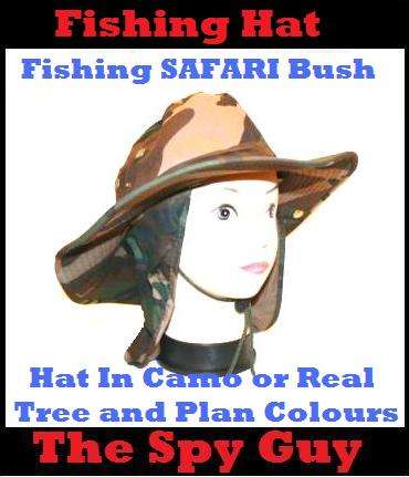 Fishing SAFARI Bush Hat In Camo or Real Tree and Plan Colours Please Enquire