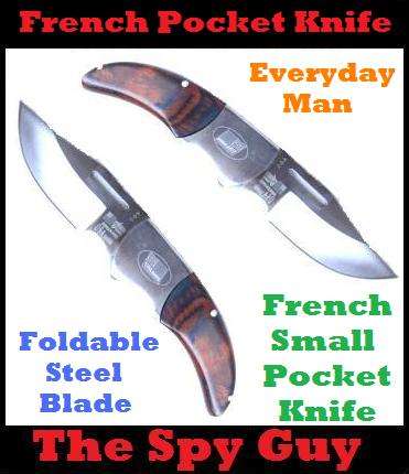 French Small Pocket Knife Perfect Everyday Carry Man Foldable Steel Blade
