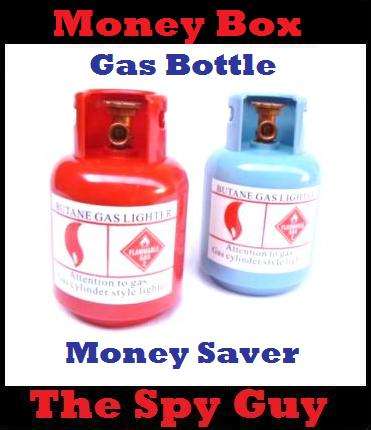 Money Box Gas Bottle Coin Saver in Assorted Colours Savings Kids Box