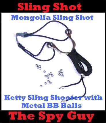 Mongolia Sling Shot Ketty Sling Shooter with Metal BB Balls We sell Packs of Balls Extra
