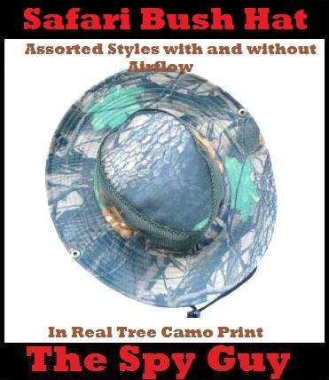 Safari Spring Real tree Camo Print Assorted Shades Air Flow Outdoor Hat Other Colours Available