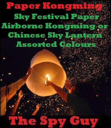 Sky X1 Festival Paper Airborne Kongming or Chinese Sky Lantern Assorted Colours All Paper Wax Wick