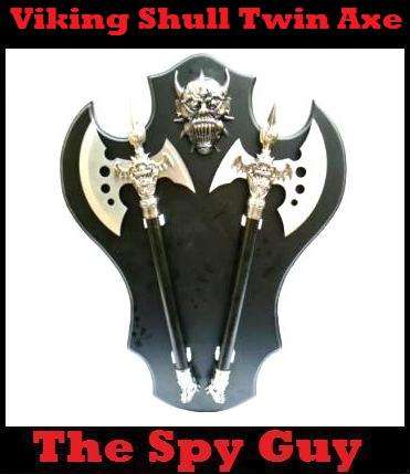 Viking Shull Twin Axe Wall Display Weaponary Assorted Designs and Styles