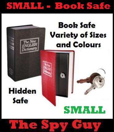 Book Safe SMALL Home Safe Secure Lock English look alike Dictionary for Gun Passports Money
