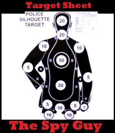 Target Police ADVANCE 3 x A3 Sheets Ideal for Paintball Practice with Crossbow Air Rifles Marksman